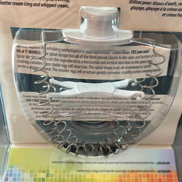 POURfect Whisk-A-Bowl Flex Edge Beater fits Tilt Head Mixer Attachment - Picture 6 of 11